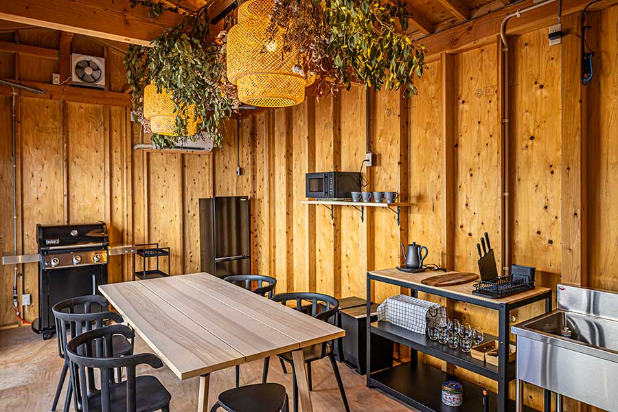 Enjoy meals in a private space